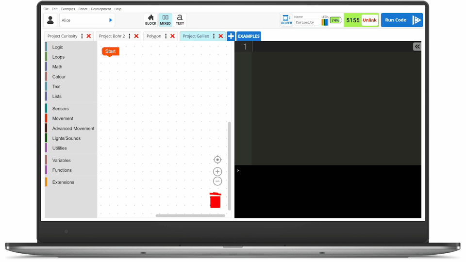 Micromelon Code Editor